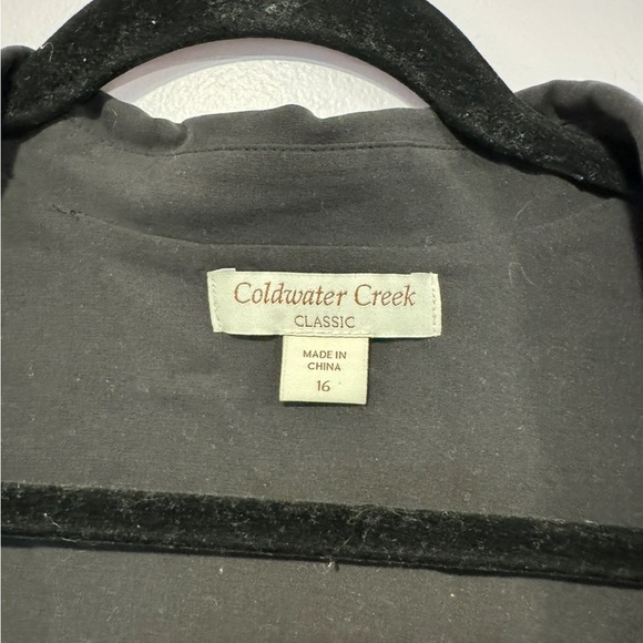 Coldwater creek black blazer looking cardigan - Picture 2 of 3